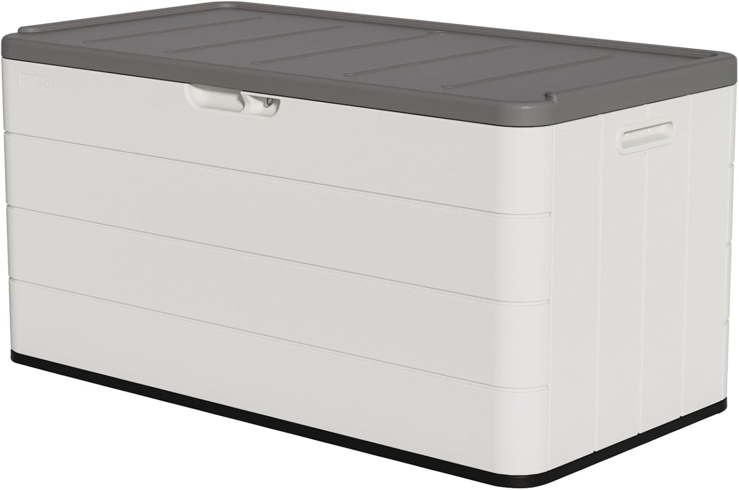 200 Gallon Resin Deck Box, Waterproof Outdoor Storage Bin for Patio Furniture, Pool Accessories, and Garden Tools, Lockable & UV-Resistant, Black