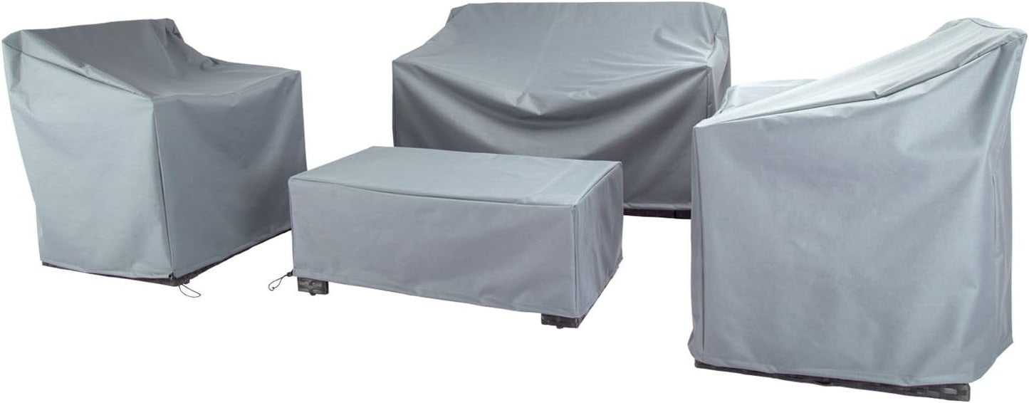 Patio Furniture Covers,Outdoor Furniture Cover Waterproof,Patio Furniture Set Covers for 4 Piece Outdoor Conversation Set,Patio Covers Set-XX-Large (Black)