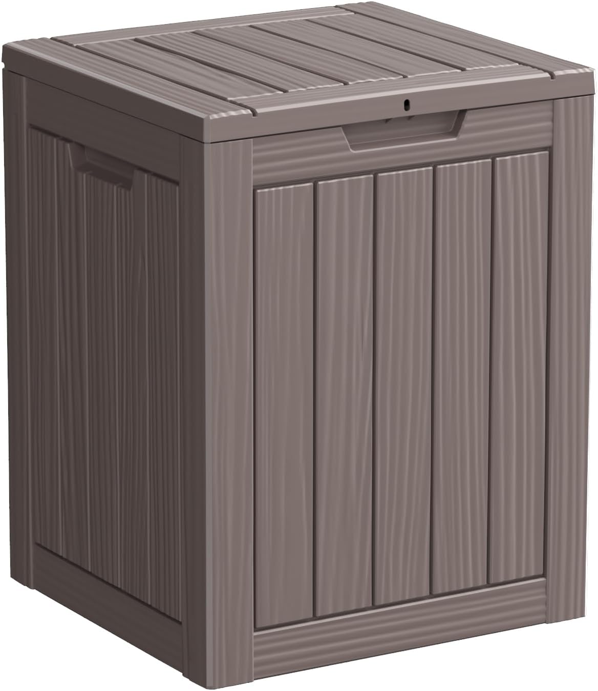 230 Gallon Resin Deck Box, Lockable Patio Outdoor Storage Box for Furniture, Garden Tools and Tools Storage, Waterproof Outside Storage Boxes - Black