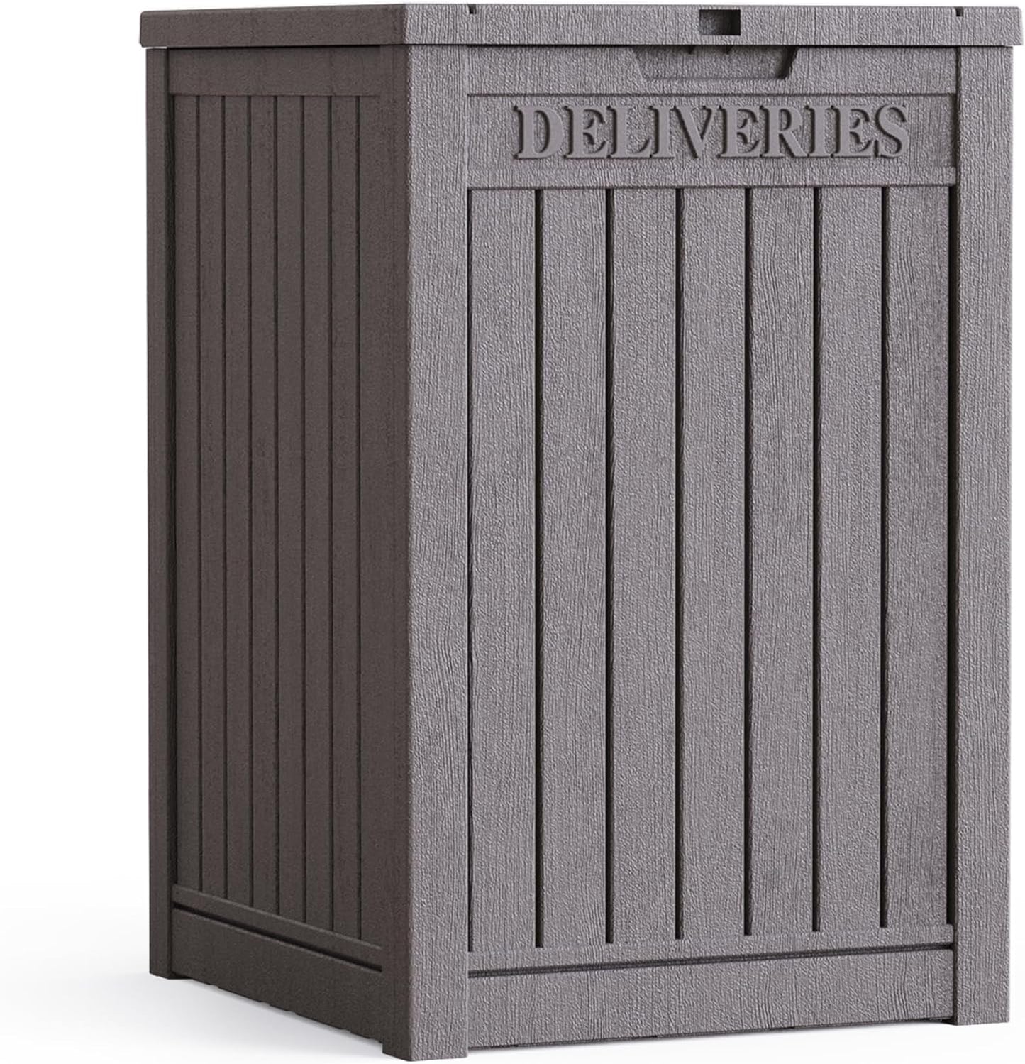 200 Gallon Resin Deck Box, Waterproof Outdoor Storage Bin for Patio Furniture, Pool Accessories, and Garden Tools, Lockable & UV-Resistant, Black