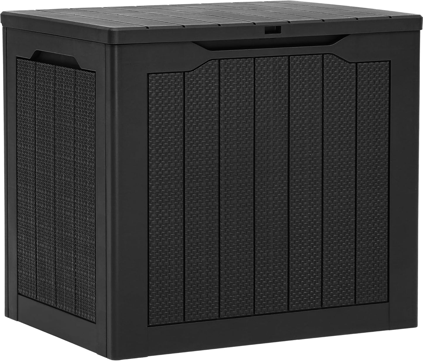 YITAHOME 260 Gallon Outdoor Storage Box, Large Water Resistant Resin Deck Box, Indoor Outdoor Lockable Storage Container for Patio, Garden, Cushions, Tools, Equipment(Black)
