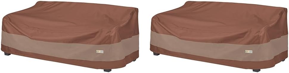 Duck Covers Ultimate Waterproof Patio Sofa Cover, Outdoor Couch Cover with All Weather Protection, Patio Furniture Covers with Attachment Strap, 77"W x 35"D x 35"H, Outdoor Sofa Cover