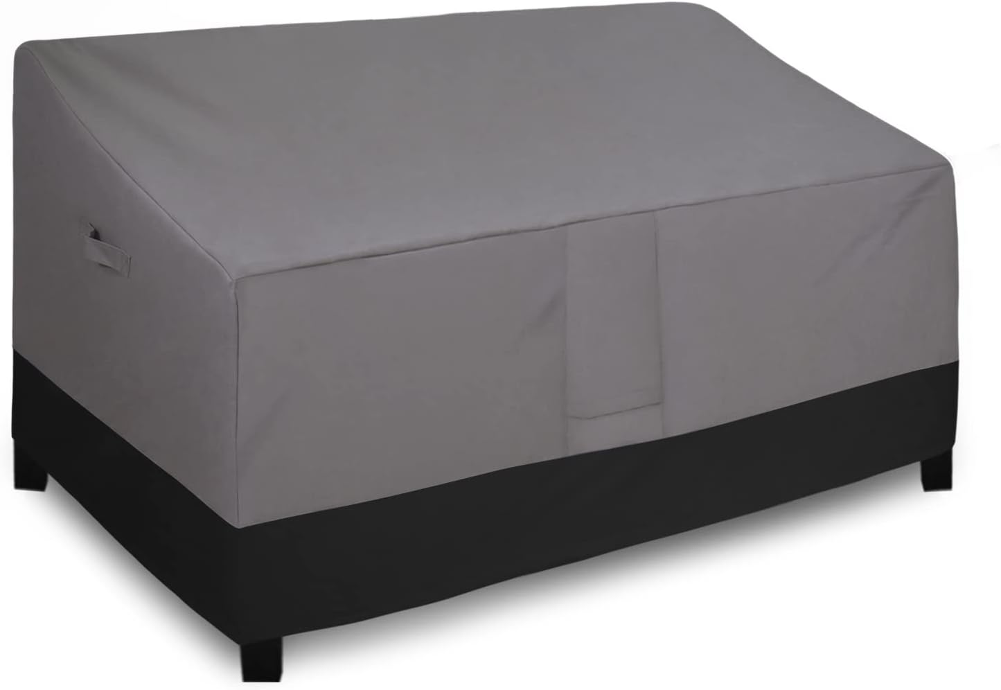 Easy-Going Waterproof Outdoor Couch Cover, Heavy Duty Deep 3-Seater Patio Sofa Cover, Windproof Outdoor Furniture Cover with Air Vent (88Wx40Dx33H inch,Gray/Black)