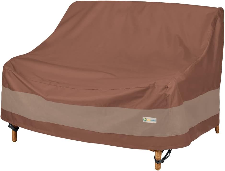 Duck Covers Ultimate Waterproof Patio Sofa Cover, Outdoor Couch Cover with All Weather Protection, Patio Furniture Covers with Attachment Strap, 77"W x 35"D x 35"H, Outdoor Sofa Cover
