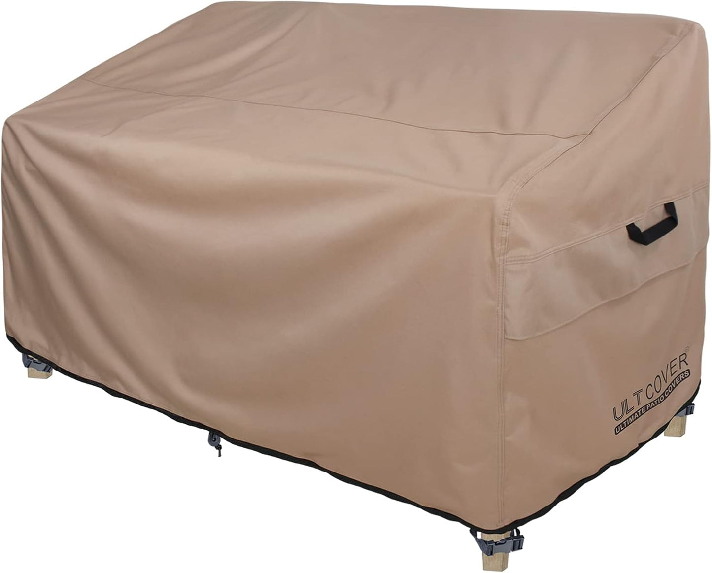 ULTCOVER Waterproof Outdoor Deep Seat Sofa Bench Cover 90W x 40D x 35H inch Patio Furniture Couch Cover