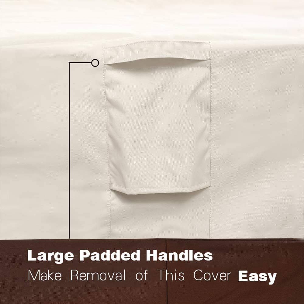 Vailge Waterproof Patio Furniture Set Cover with Padded Handles, Patio/Outdoor Table Cover, Patio/Outdoor Dining Rectangular Table Chairs Cover Medium