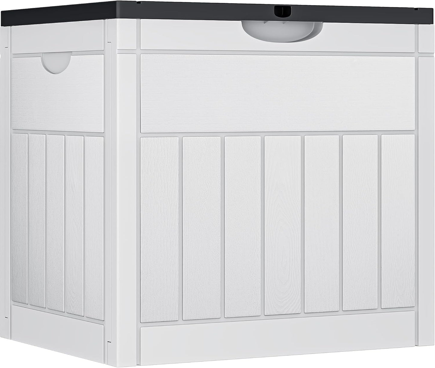 YITAHOME XXL 230 Gallon Large Deck Box,Outdoor Storage for Patio Furniture Cushions,Garden Tools and Pool Equipment with Flexible Divider,Waterproof,Lockable (Black&Brown)