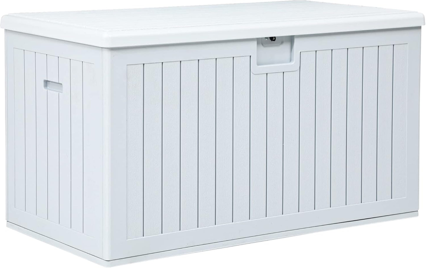 YITAHOME 260 Gallon Outdoor Storage Box, Large Water Resistant Resin Deck Box, Indoor Outdoor Lockable Storage Container for Patio, Garden, Cushions, Tools, Equipment(Black)
