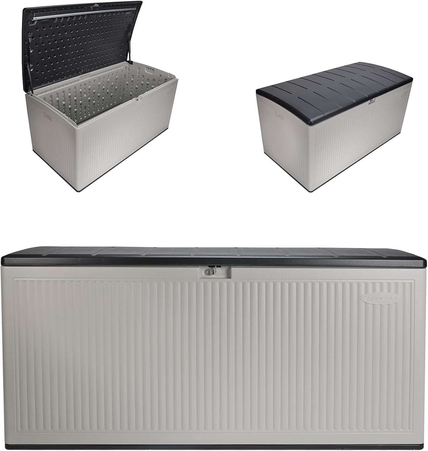 Suncast The 160 Gallon Extra Large Reeded Deck Box
