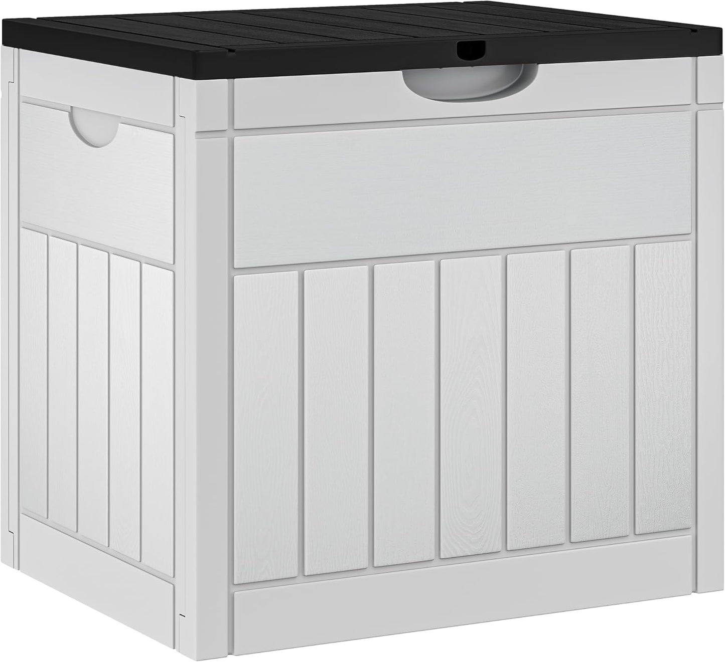 YITAHOME 260 Gallon Outdoor Storage Box, Large Water Resistant Resin Deck Box, Indoor Outdoor Lockable Storage Container for Patio, Garden, Cushions, Tools, Equipment(Black)