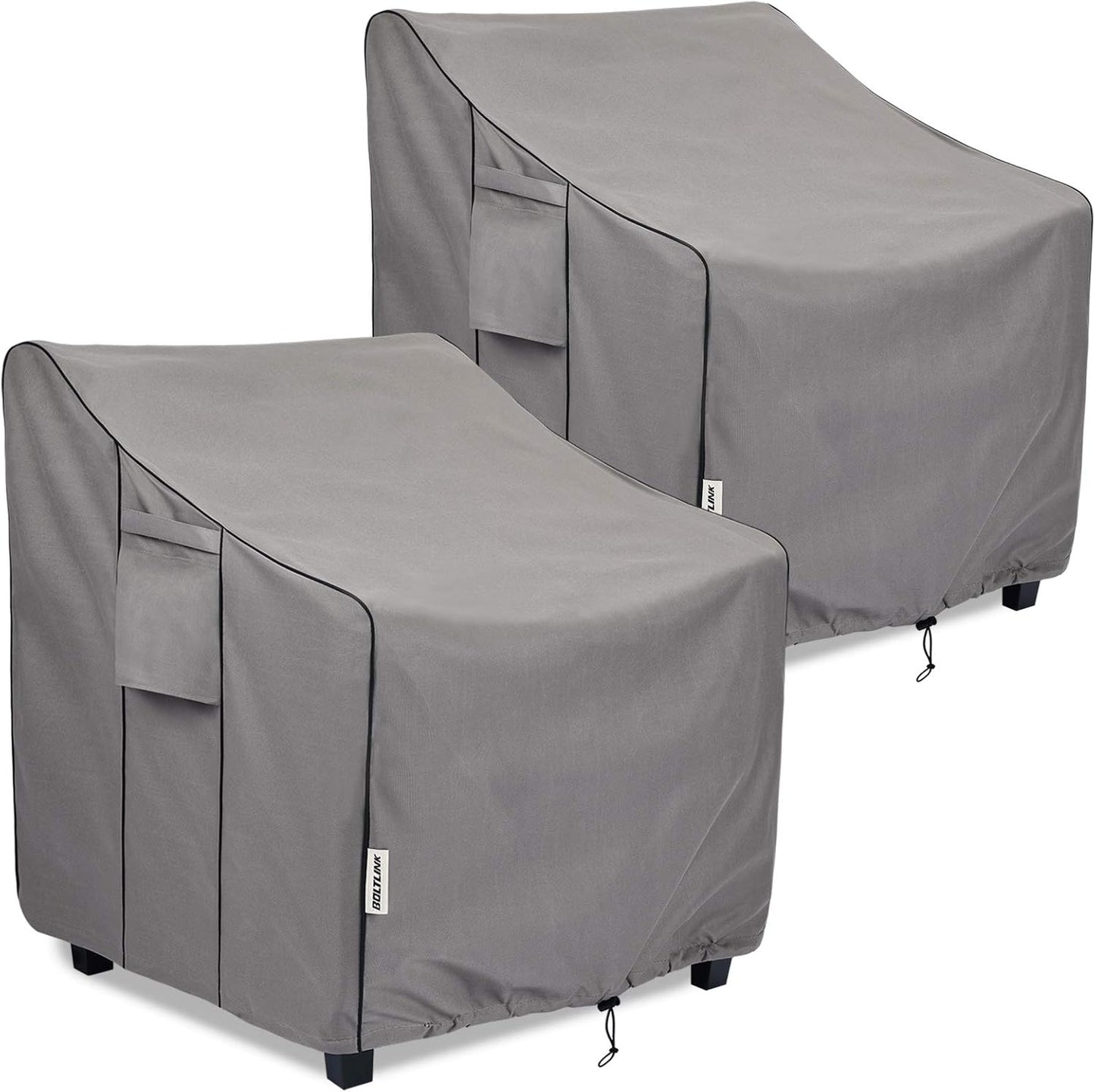 Patio Chair Covers Waterproof, Heavy Duty Outdoor Furniture Covers Fits up to 36W x 37D x 36H inches -2 Pack