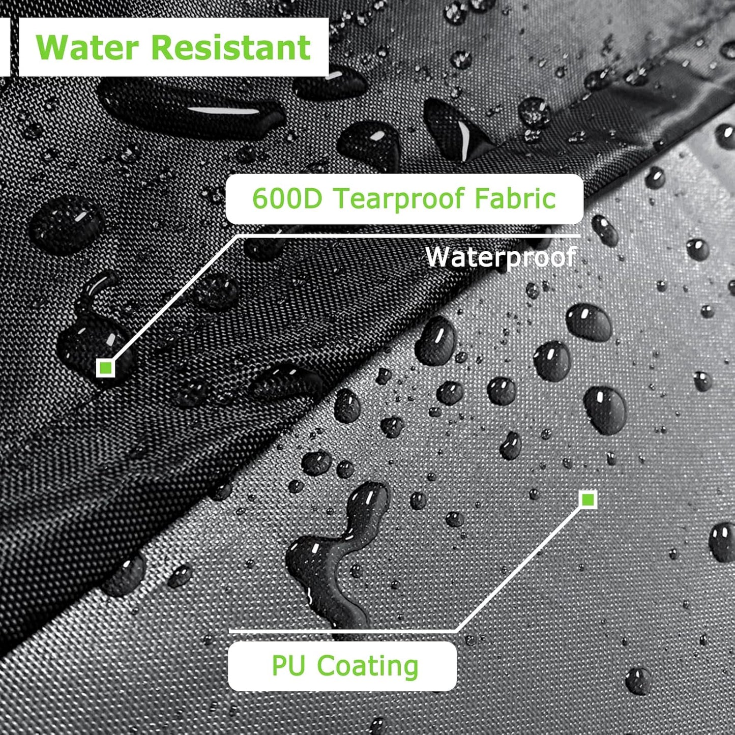 Patio Furniture Covers Waterproof, Heavy Duty 600D Outdoor Furniture Covers for Outside Sectional Sofa Set,Tear Resistance and Anti-UV, Black,126"L x 126"W x 28"H