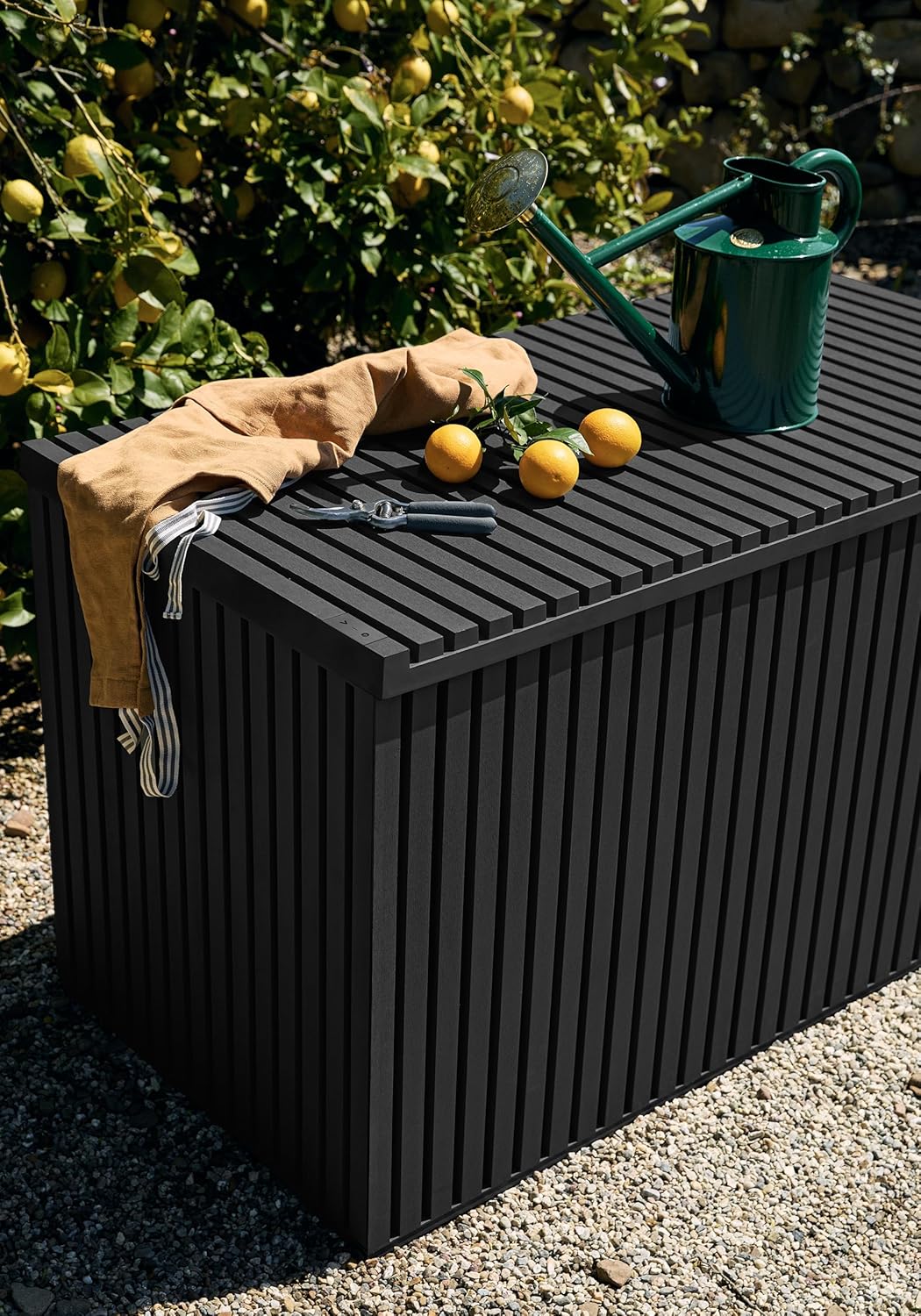 Veradek Everything Deck Box 120 Gallon | Lockable Storage Box and Organization for Patio Furniture, Outdoor Cushions, Throw Pillows, and Garden Tools